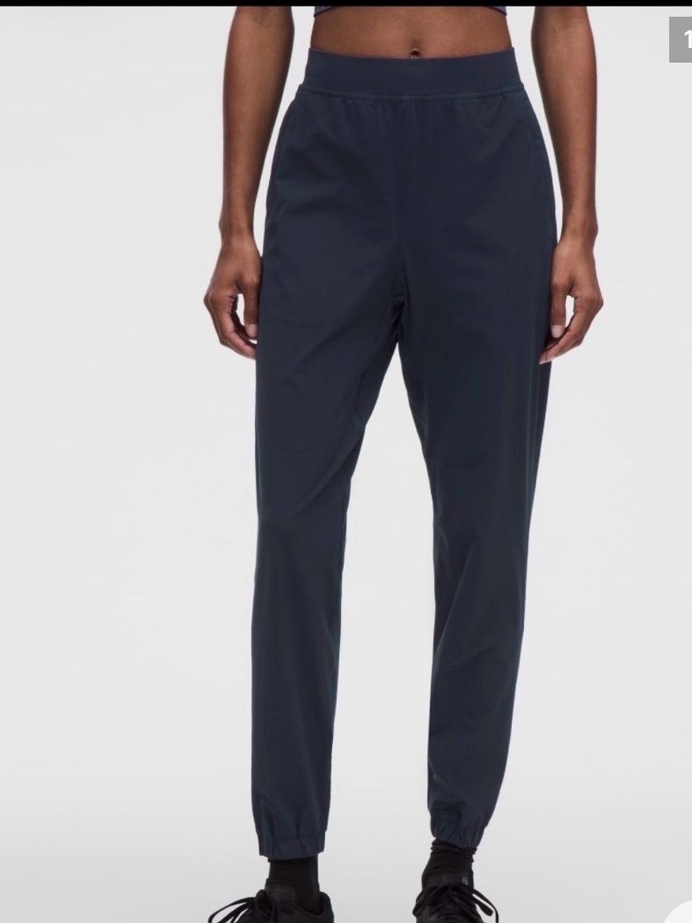 Lululemon state jogger regular navy NET size 8 Rise Elastic Waist Pants